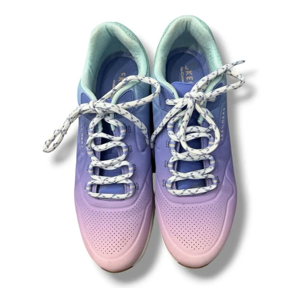 Skechers Uno 2 Ombre Away Blue Multi Activewear Athleisure Women’s Size 10